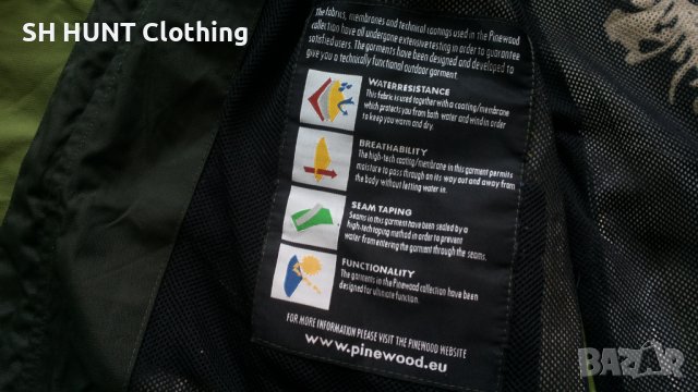 PINEWOOD Waterproof Breathable Jacket за лов риболов и туризъм раз S - M яке водонепромукаемо - 496, снимка 15 - Якета - 42500853