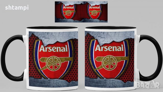 Чаша Арсенал Arsenal  Керамична, снимка 7 - Фен артикули - 34782820