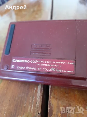 Стар калкулатор,часовник Casio MQ 200, снимка 6 - Антикварни и старинни предмети - 47737668