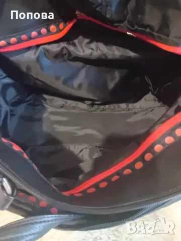 Уникална  голяма маркова чанта естествена кожа с подвижен органайзер , снимка 10 - Чанти - 50052471