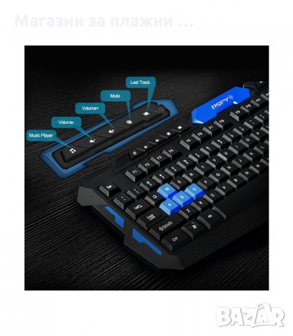 Безжична гейм клавиатура и мишка HK8100 - код 8100, снимка 6 - Клавиатури и мишки - 34305723