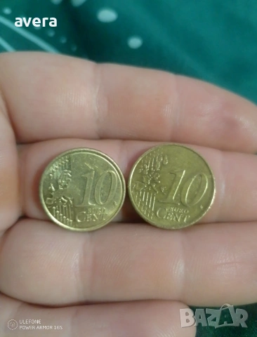 Монети 10 евро цента 
