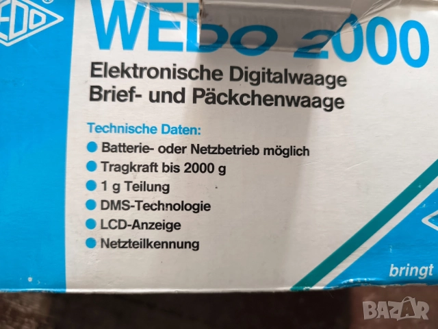 Електронна везна Wedo, снимка 3 - Друга електроника - 52132895