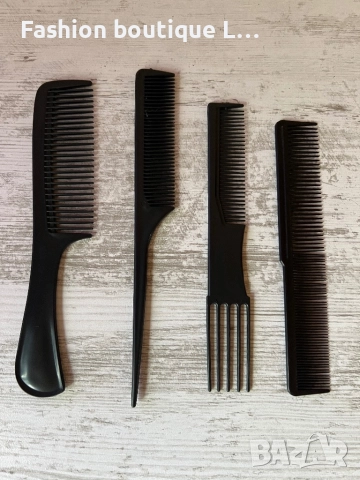 Комплект от 4 броя черни гребени за различни прически 🖤, снимка 2 - Други - 52332203