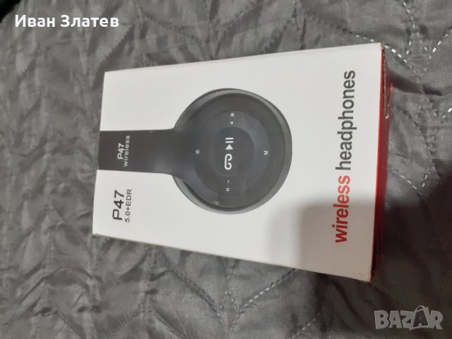 Безжични Bluetooth Слушалки с FM радио, MP3 player, Micro SD вход и микрофон, снимка 6 - Bluetooth слушалки - 38934954