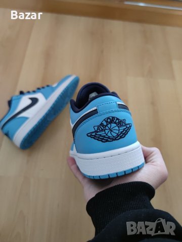 Nike Air Jordan 1 Low UNC Blue Нови Оригинални Обувки Маратонки Размер 42 Номер Кецове Снукърси Сини, снимка 3 - Маратонки - 39339513
