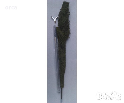 Шаранджийски кеп за едри риби – телескопична дръжка 2.50 м, глава 100 см, снимка 3 - Такъми - 35749767