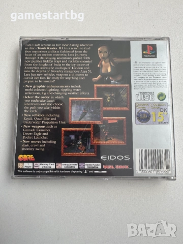Tomb Raider III за PS1, снимка 2 - Игри за PlayStation - 52849892