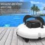 Робот за почистване на басейн PZO-18 – безжичен, мощен и ефективен помощник за кристално чиста вода, снимка 2