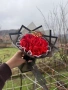 Вечен букет от сатенени рози на специална цена , снимка 1