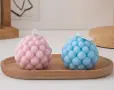 3D buble топка балончета мехури силиконов молд форма фондан шоколад гипс смола свещ, снимка 5