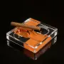 Нов Кристален пепелник за пури COHIBA - за две пури, снимка 2