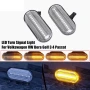 LED динамични мигачи за VW Golf 3/4, Passat 3BG, SEAT Ibiza, Skoda Octavia, Ford – Бели кристални, снимка 1