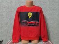 Нова детска ватирана блуза с дълъг ръкав и дигитален печат Ferrari, снимка 4