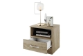 Нощно шкафче Сити 3007 сонома, орех или комбинация бяло/ арвен, снимка 4