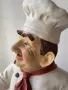 Италианска голяма статуетка на Шеф Готвач, снимка 4