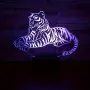 Холограмна 3D LED лампа Тигър-дистанционно управление 16 цвята+други режими на управление, снимка 5