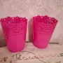 Комплект розови Кашпи, снимка 1