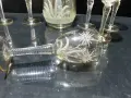 ретро кристални чаши за вино еделвайс , снимка 6
