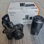 Sony A6000 + 2 обективa Sony SEL 16-50mm f/3.5-5.6 PZ обектив Sony SEL 55-210mm, снимка 1