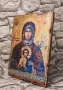 икона на Богородица Неувяхващ Цвят 25/18 см, репродукция, художествен декупаж, снимка 3