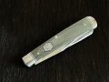 Колекционерски джобен сгъваем нож с две остриета RR Trapper Green Micarta. (RR1990), снимка 6