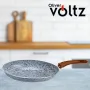 Тиган за палачинки Voltz Siena, Мраморно каменно керамично покритие, Светло сив, снимка 1