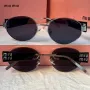 Miu 2024 дамски слънчеви очила елипса кръгли овални 4 цвята, снимка 6