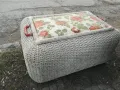 ПЛЕТЕН САНДЪК С КАПАК ТАБУРЕТКА ПУФ-ВНОС ГЕРМАНИЯ 0803251814, снимка 18