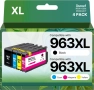 Мастилени касети Gureef 963XL за HP Officejet Pro 9010, 4 броя, снимка 1