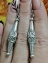 Стари, масивни сребърни обеци, снимка 3