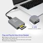 CFexpress Type B Четец на карти USB 3.1 Gen 2 10Gbps, алуминиев, съвместим с Thunderbolt 3, снимка 5