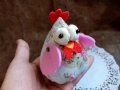 Нежна сладка текстилна кокошка Ръчна Изработка  Пиле Малък Великденски Подарък Декорация , снимка 3