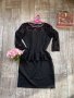 Страхотна нова черна еластична рокля с пеплум на талията , снимка 5