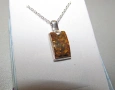 Сребърни бижута с кехлибар, снимка 5