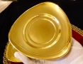 Месингови чинии,позлата,комплект от 4 броя. , снимка 1