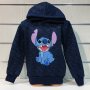 Нов детски суичър с дигитален печат Стич (Stitch) в цвят тъмносин меланж, снимка 1 - Детски анцузи и суичери - 38995831