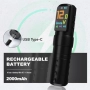 Нов Професионален тату комплект OZER Pen 1800mAh с цветни мастила игли, снимка 2