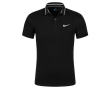 Nike Court Dry  черна полиестерна тениска с поло яка размер ХХЛ, снимка 2
