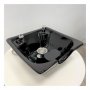 Керамична мивка за фризьорска измивна колона Piramida - бяла/черна, снимка 14