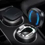 Автомобилен пепелник със син LED и стоманен държач, снимка 5
