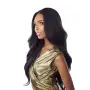 Дълга черна синтетична перука 75 см с Lace Front 13×4, снимка 1