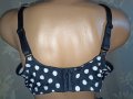 Nice size 100 C/ XL-Нов бански черен на бели точки с много висока талия , снимка 8