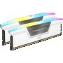RAM Памет за настолен компютър Corsair DDR5, 5200MT/s 32GB 2x16GB DIMM VENGEANCE RGB DDR5 White Heat, снимка 1 - Друга електроника - 41067174