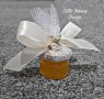 Декорирано бурканче с мед-подарък за погача,кръщене или сватба, снимка 15