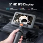 Нов DEPSTECH ендоскоп 210° с двойна камера, 5" екран и регулируемо осветление, снимка 4