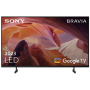 Телевизор, Sony KD-50X80L 50" 4K Ultra HD OLED, HDR, Smart TV (Google TV) , 2023
