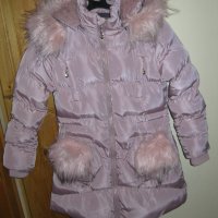 Зимно яке за момиче на Kinderland за 7-8 годишна възраст, снимка 1 - Детски якета и елеци - 40938993