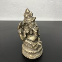 Тибетска метална фигура на Ганеша / Буда / будизъм. №5085, снимка 8 - Колекции - 44294465
