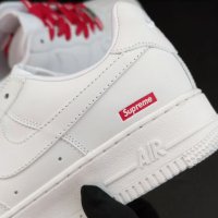 Nike Air Force 1 Supreme White Нови Оригинални Мъжки Обувки Кецове Маратонки Размер 43 Номер 27.5см , снимка 3 - Маратонки - 40258840